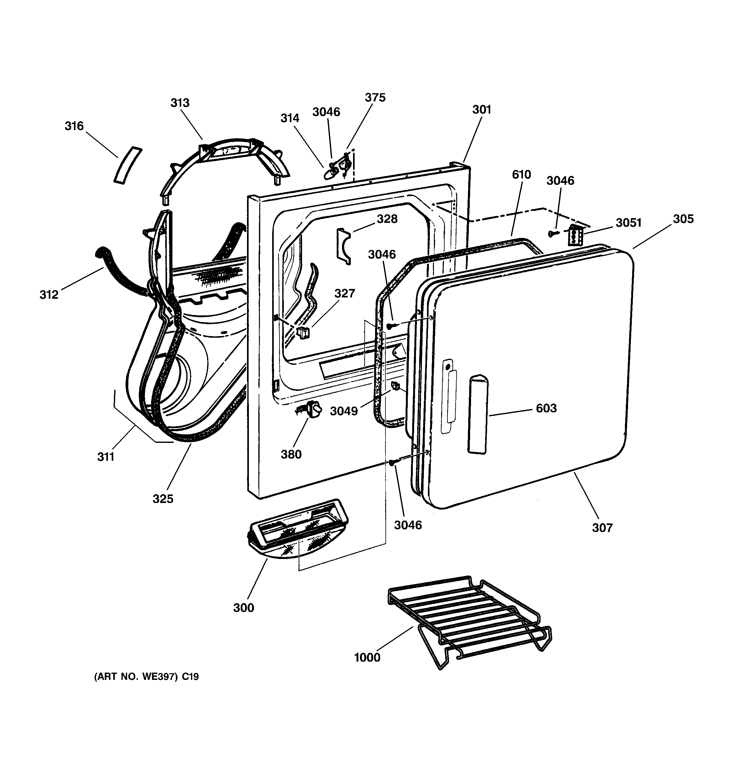 Front panel & door