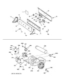 Backsplash, blower & motor assembly