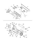 Backsplash, blower & motor assembly