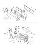 Backsplash, blower & motor assembly