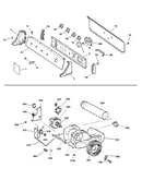 Backsplash, blower & motor assembly