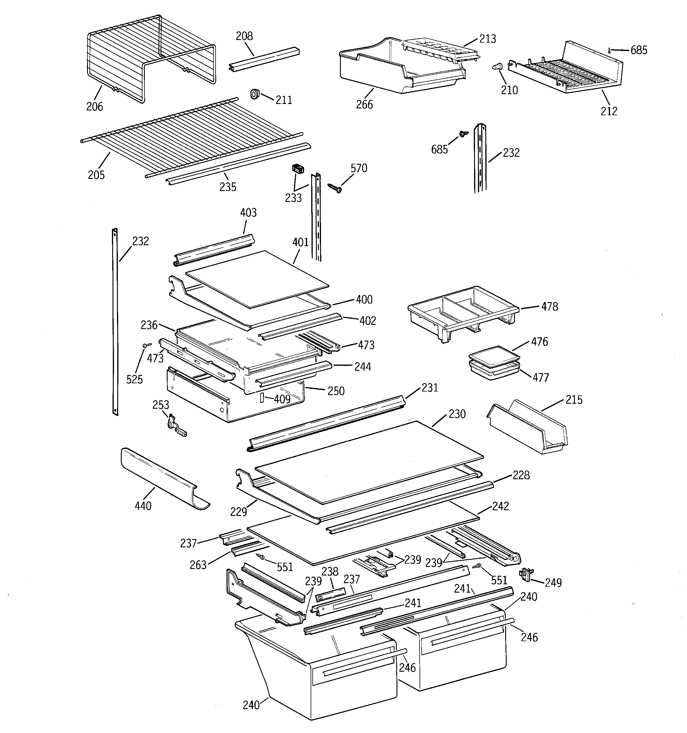 SHELF PARTS