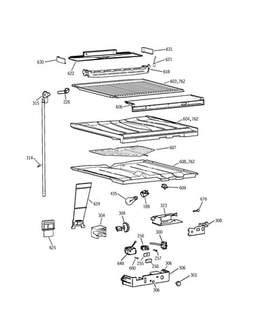 Compartment separator parts
