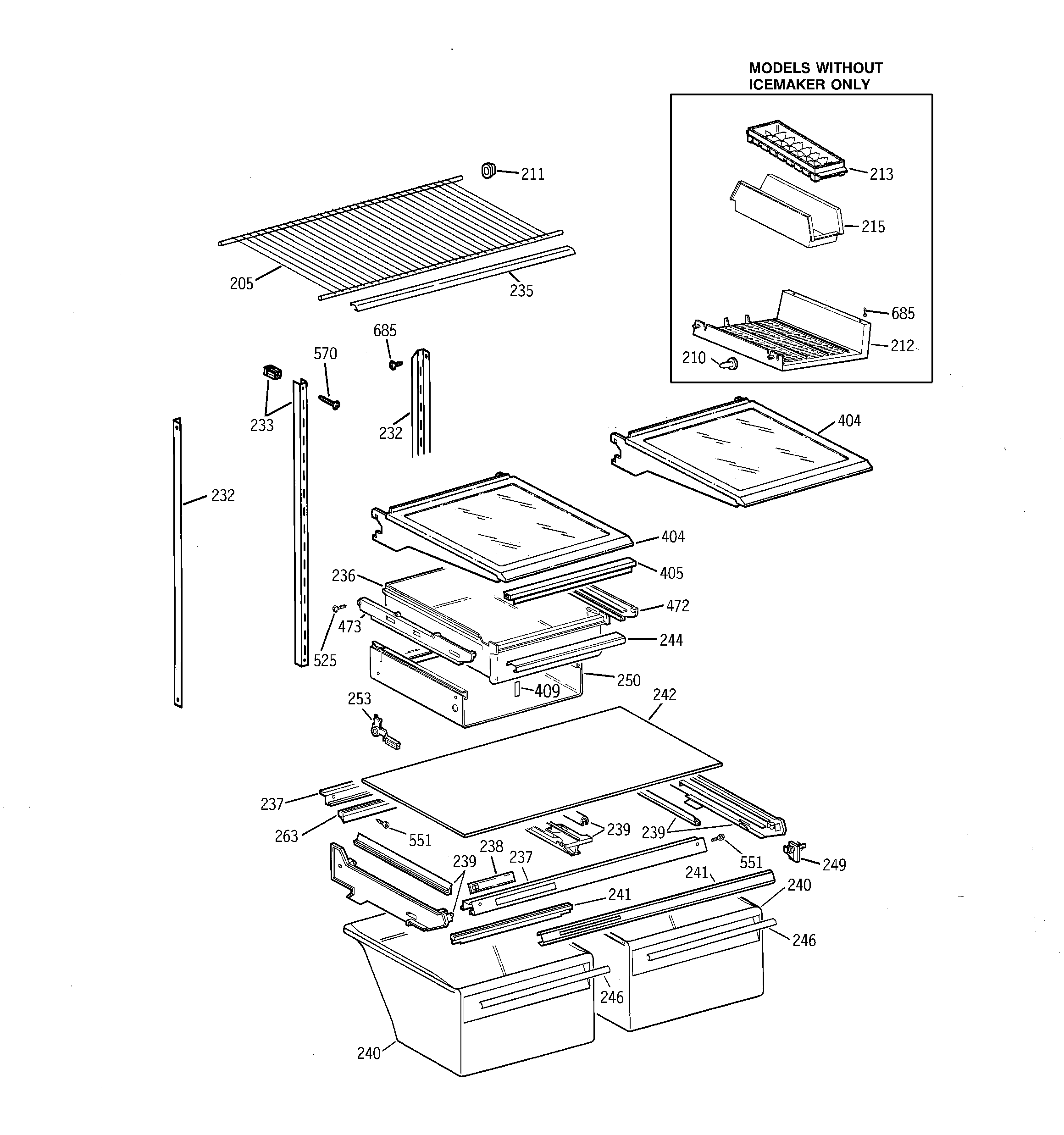 Shelf parts
