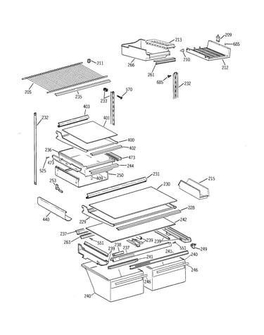 Shelf parts