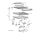 GE TBX19PATFRWW compartment separator parts diagram