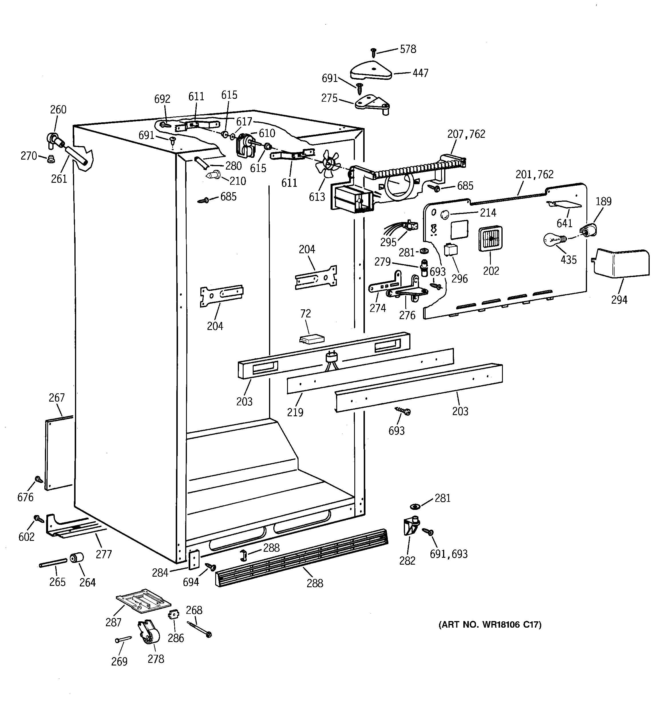 Cabinet parts