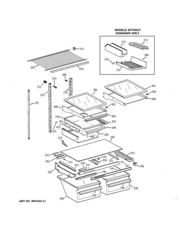 Shelf parts
