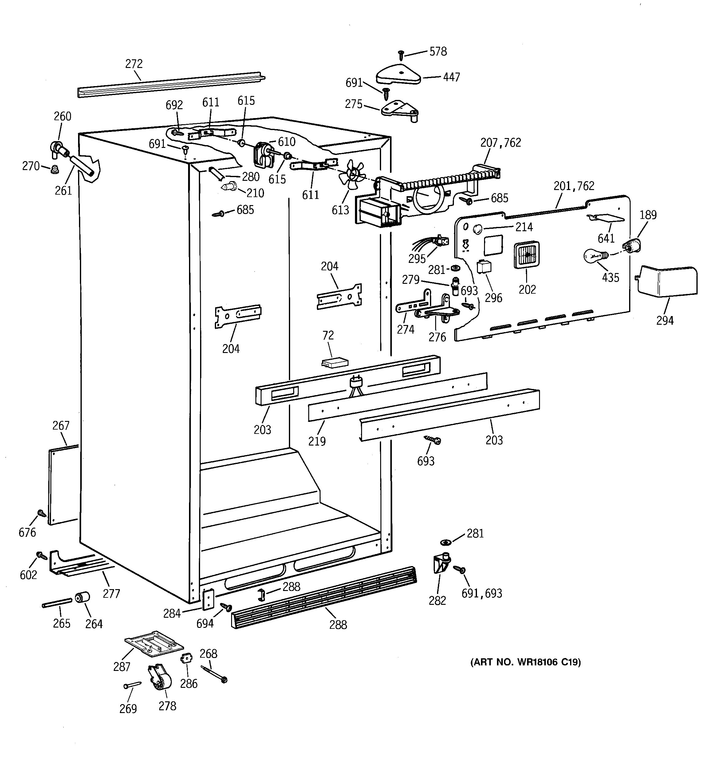 Cabinet parts
