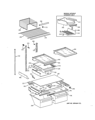 Shelf parts
