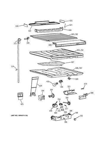 Compartment separator parts
