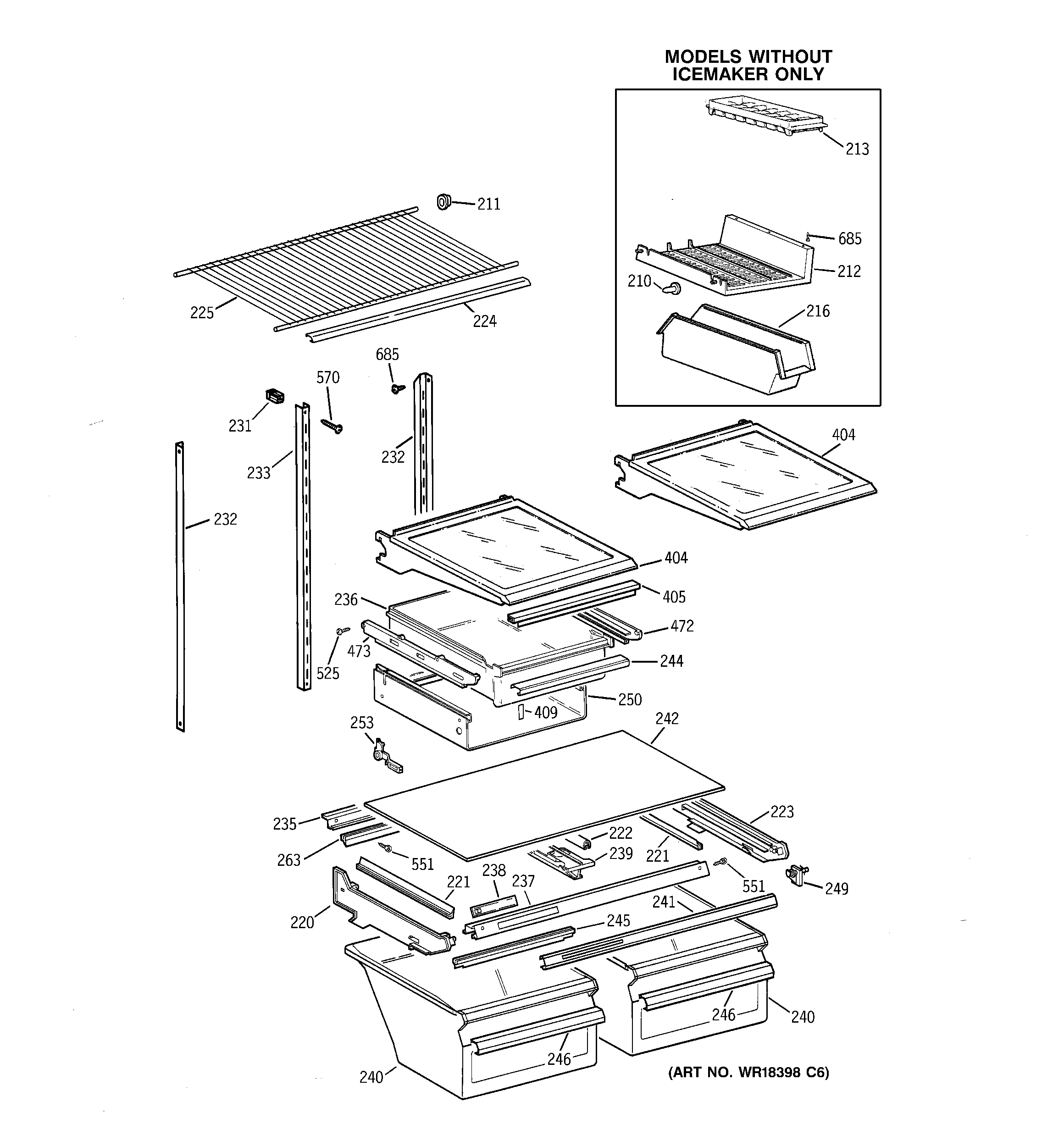 Shelf parts