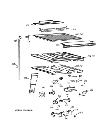 Compartment separator parts