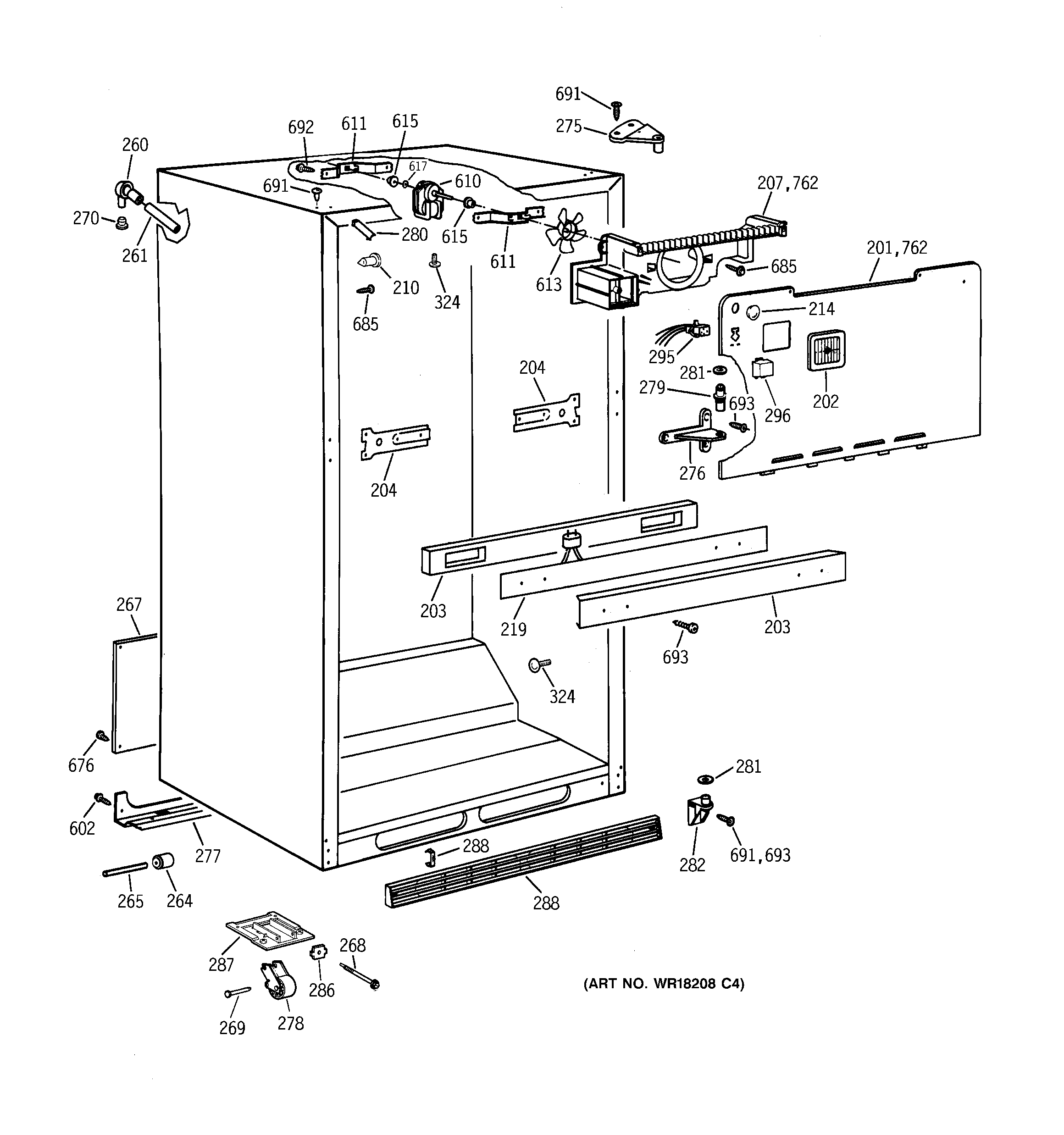 Cabinet parts