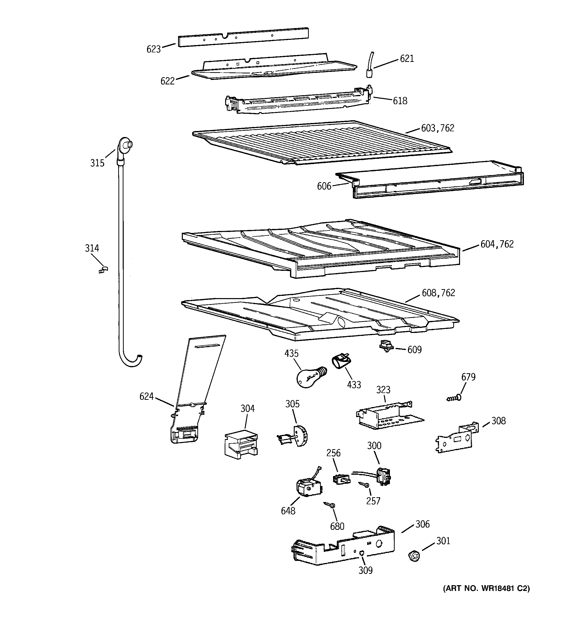Compartment separator parts