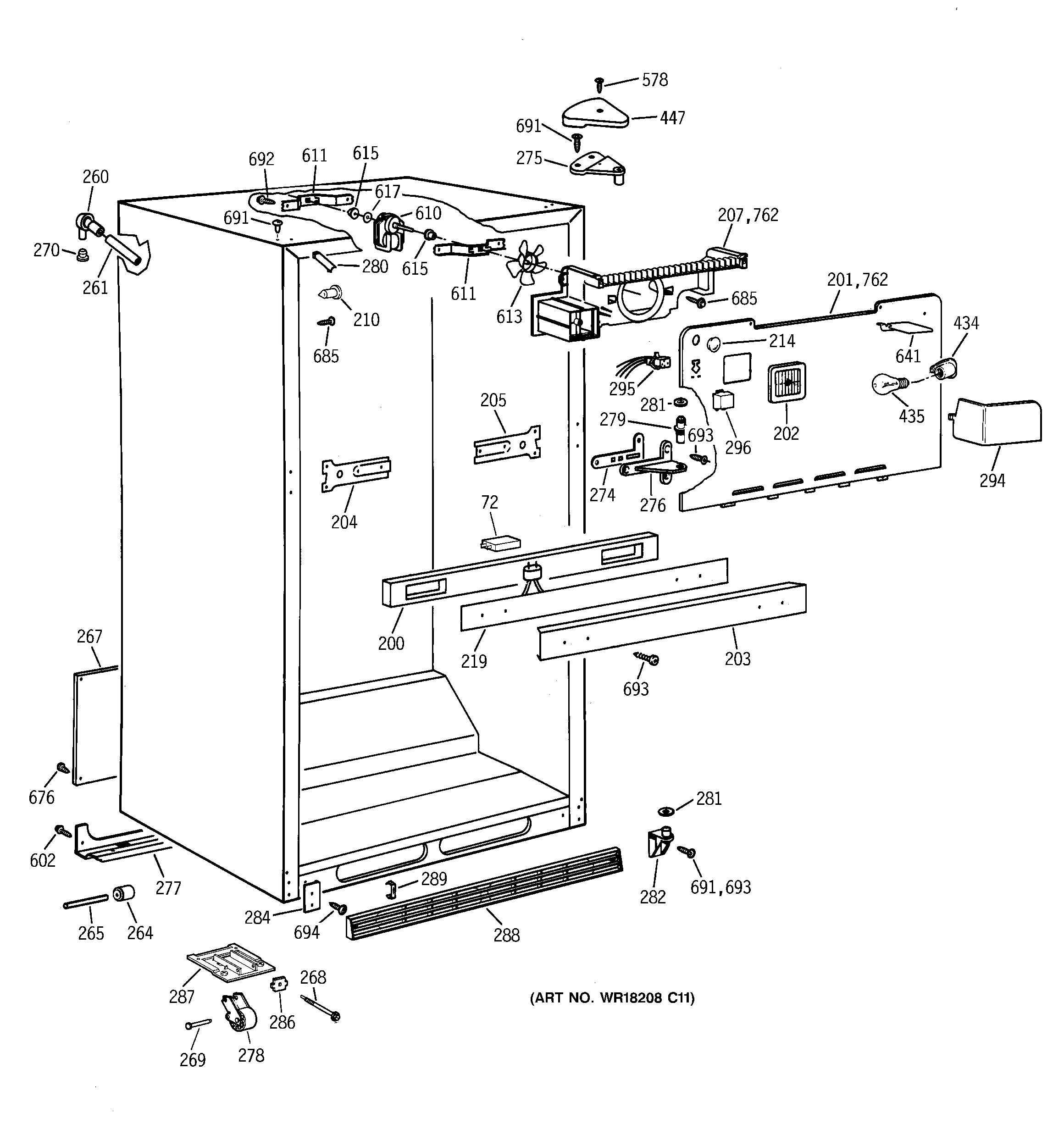 Cabinet parts