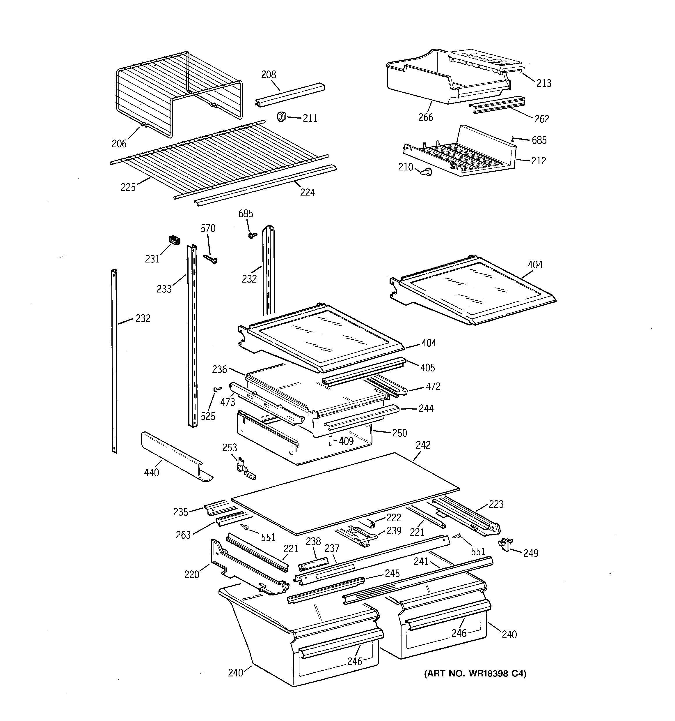 Shelf parts