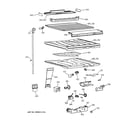 GE TBT25PAXFRWW compartment separator parts diagram