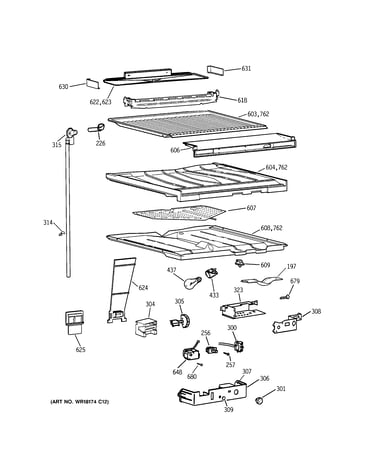 Compartment separator parts
