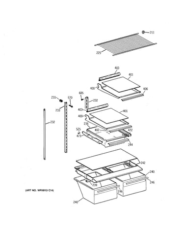Shelf parts