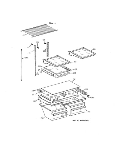 Shelf parts