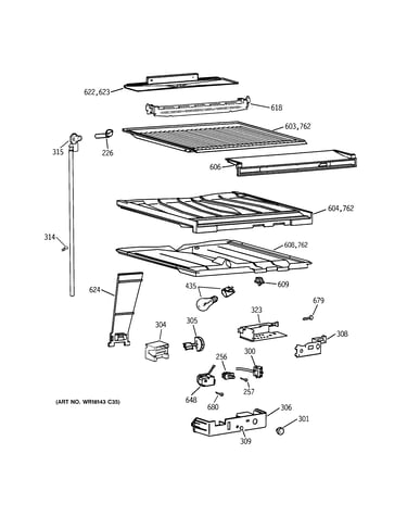 Compartment separator parts