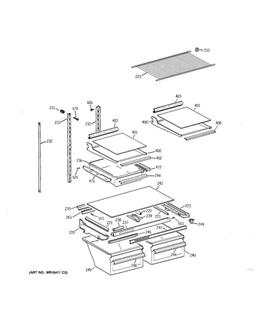 Shelf parts