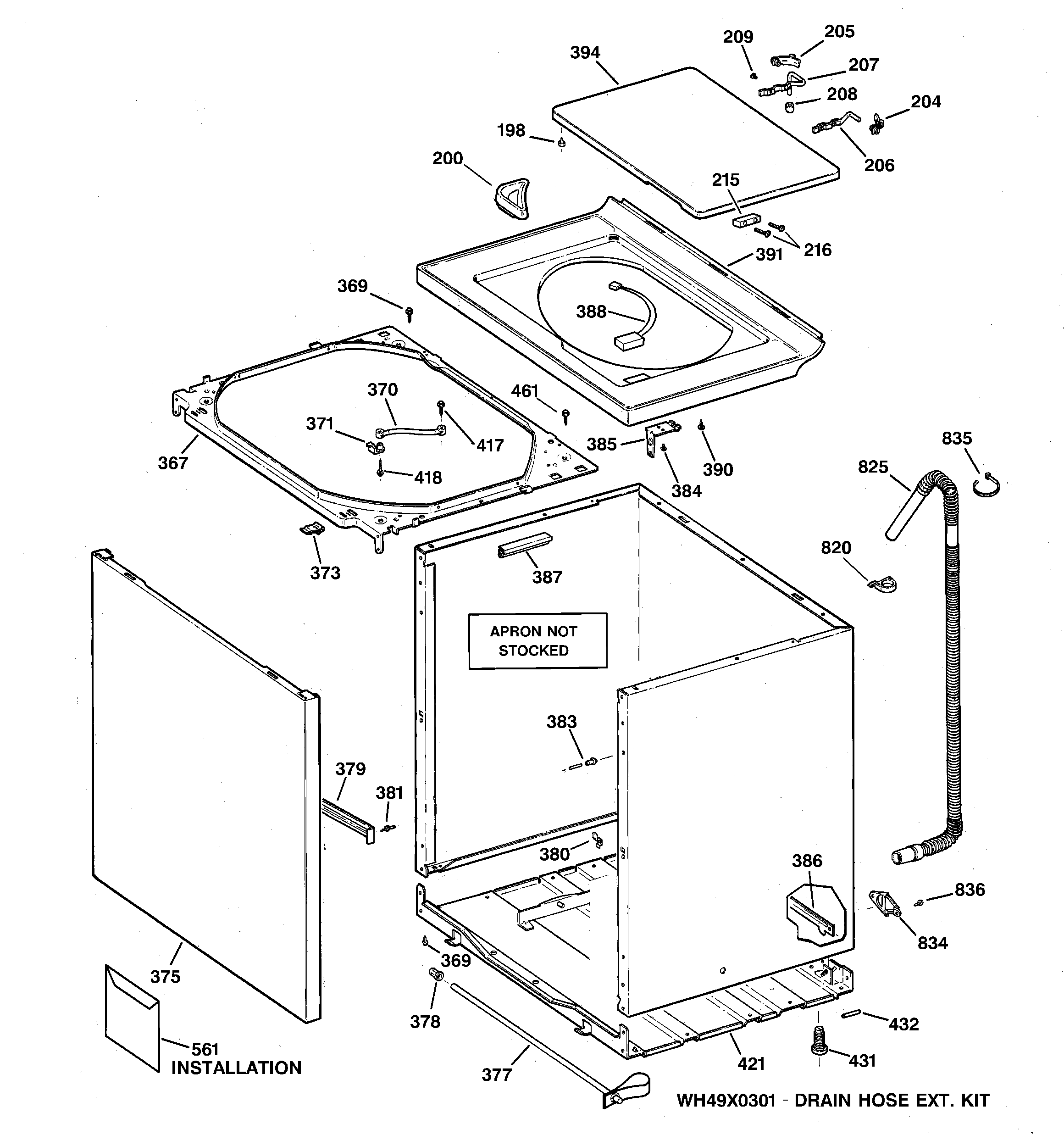 Cabinet, cover & front panel