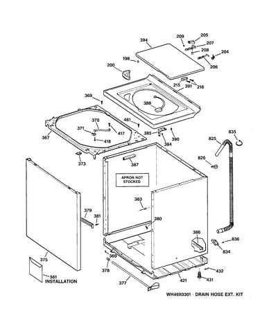 Cabinet, cover & front panel