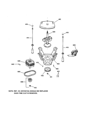 Suspension, pump & drive components