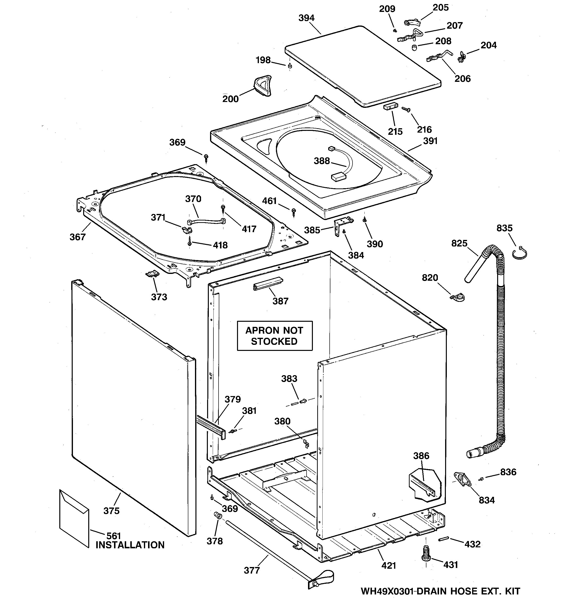 Cabinet, cover & front panel