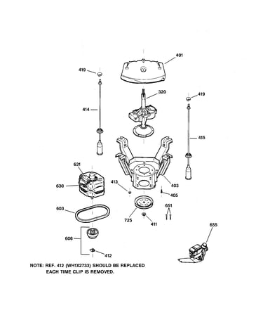 Suspension, pump & drive components