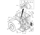 GE DCL333GB0CC cabinet & drum diagram