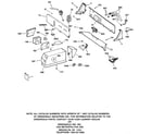 GE WCCB1030B0WC controls & backsplash diagram