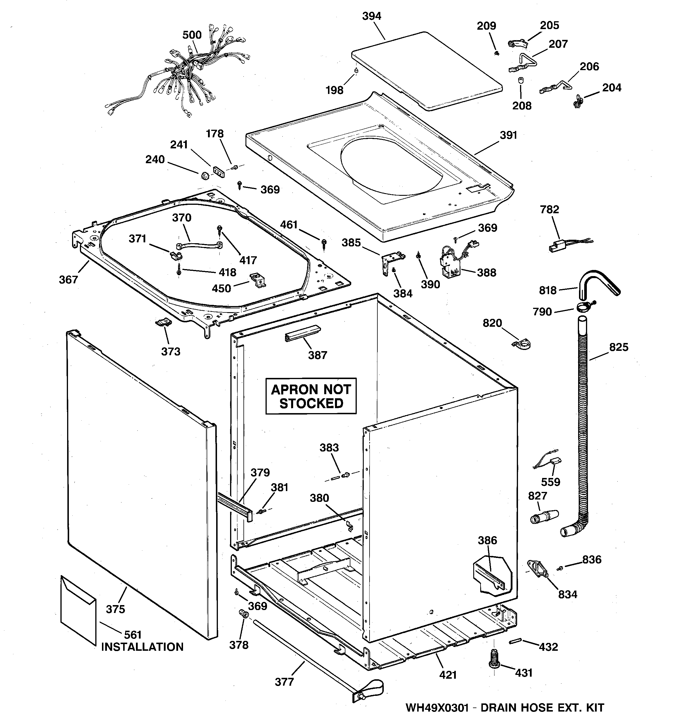 Cabinet, cover & front panel