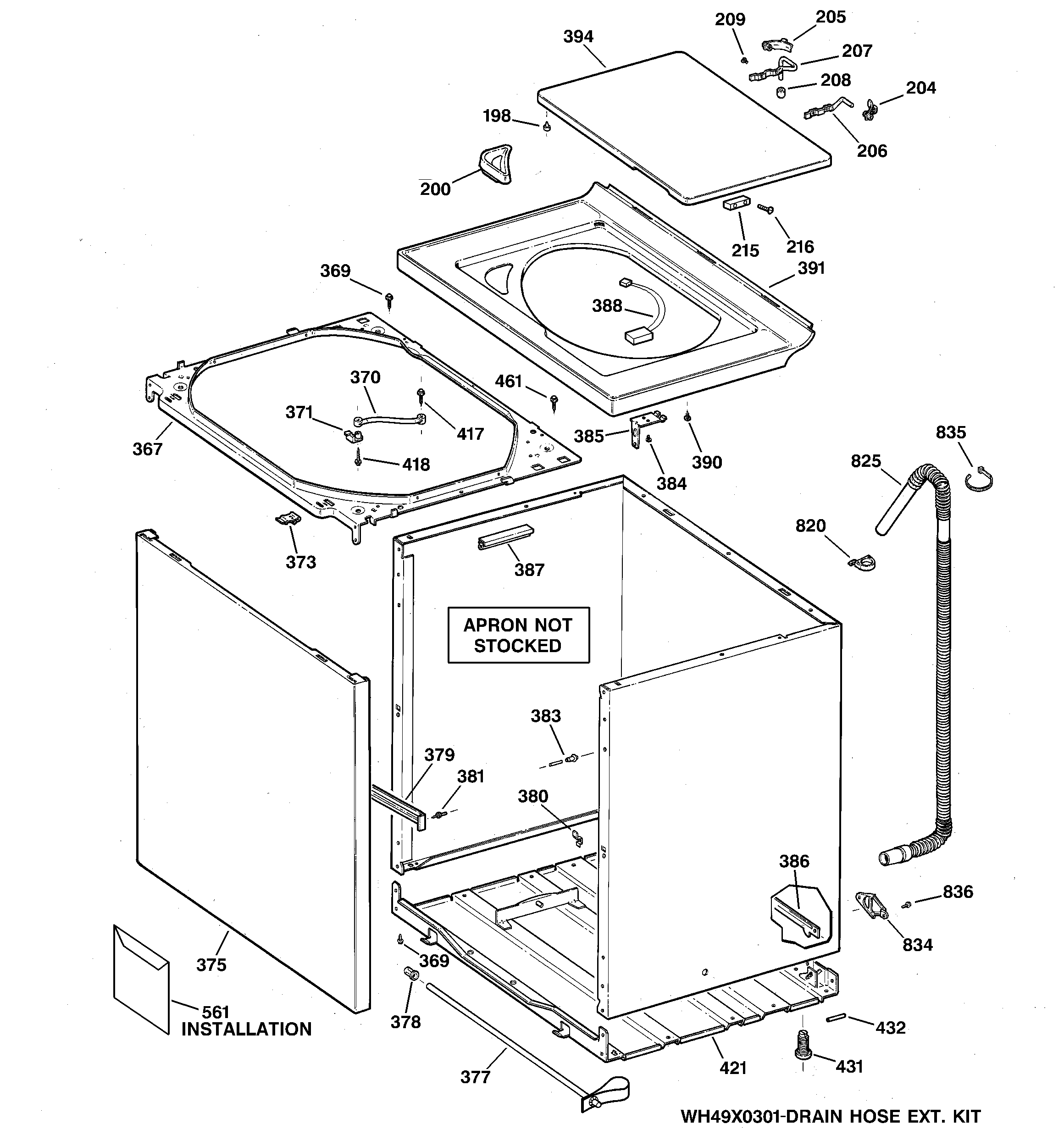 Cabinet, cover & front panel