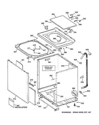 Cabinet, cover & front panel