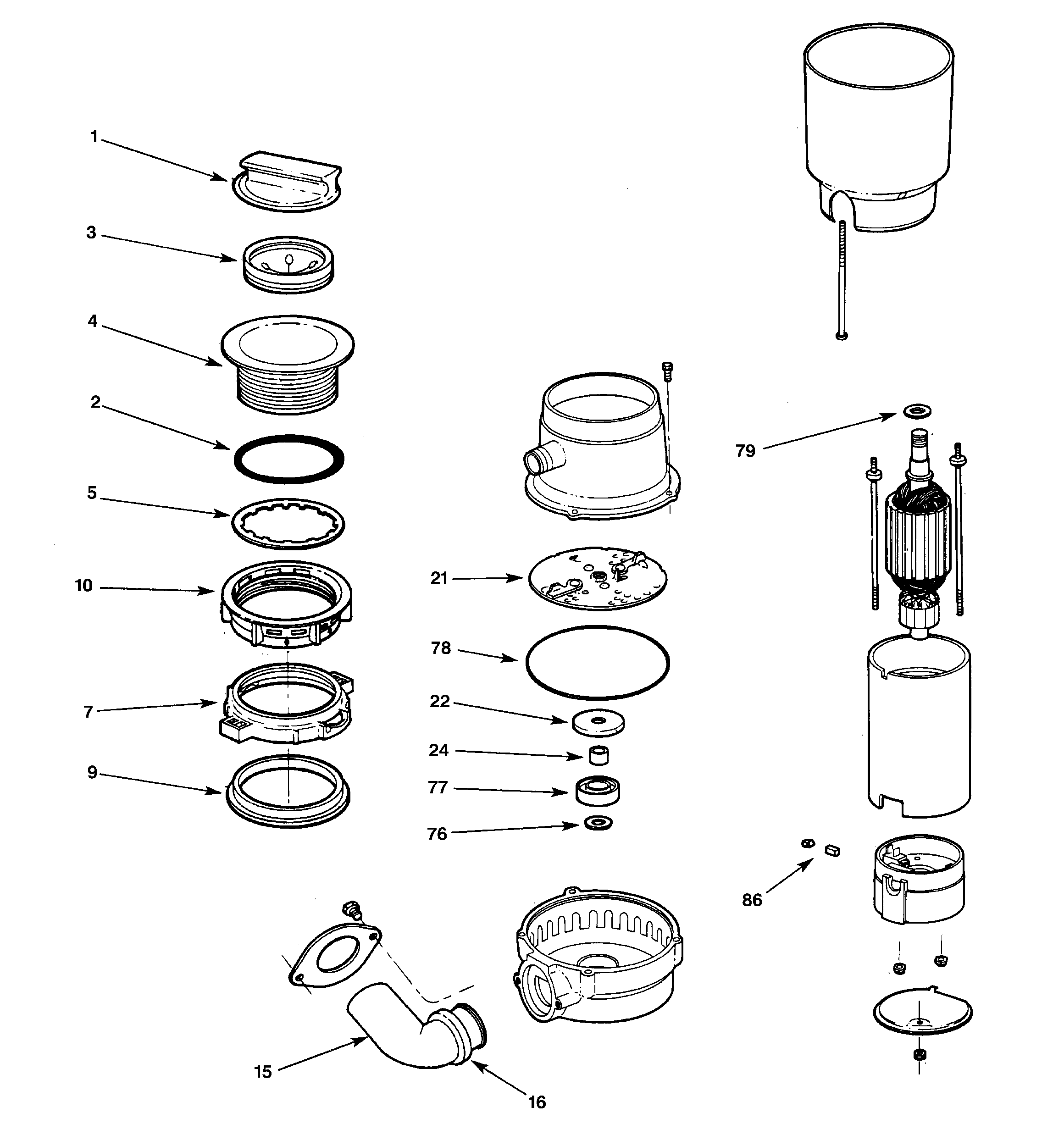 Disposer parts