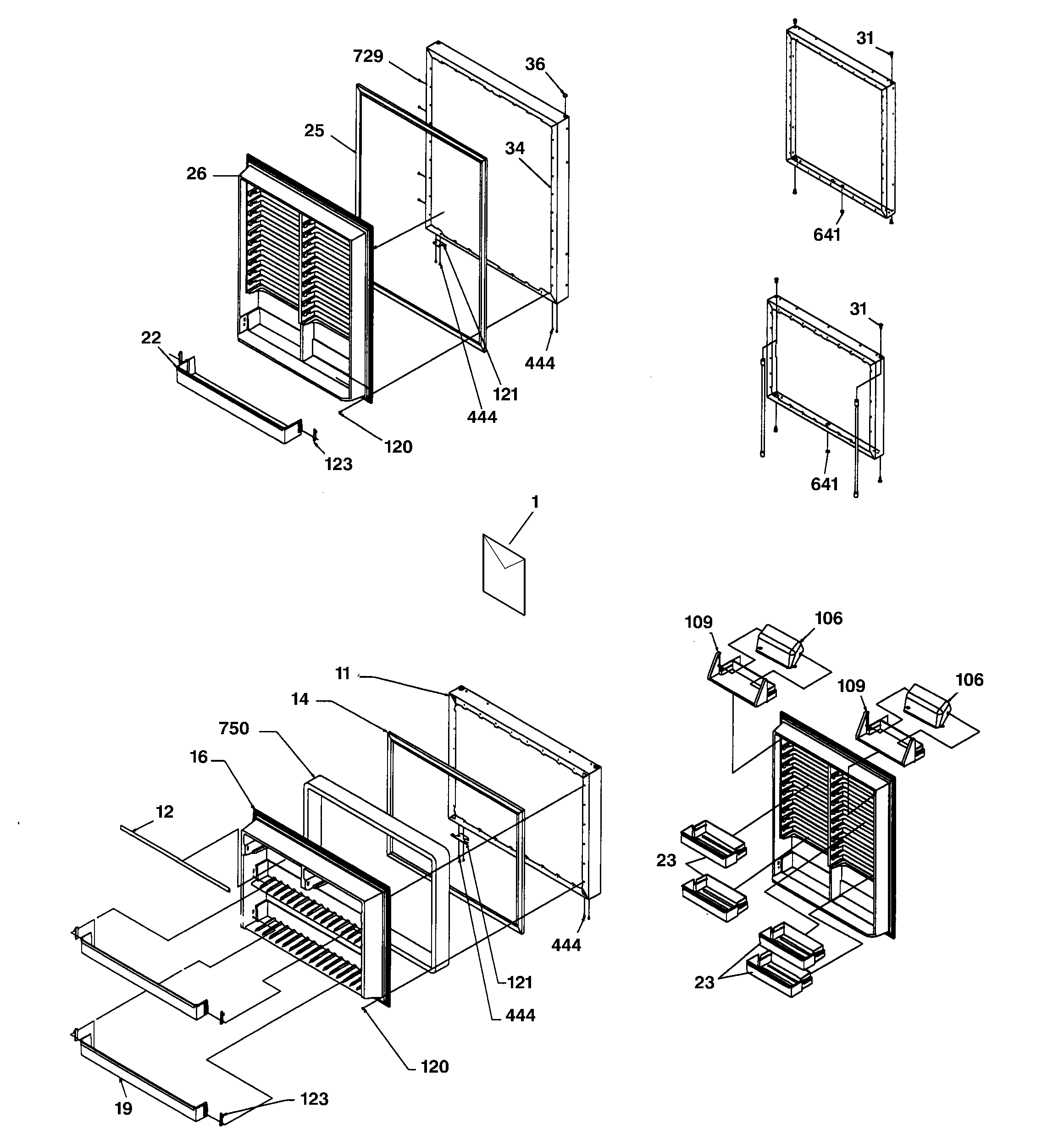 Door assemblies
