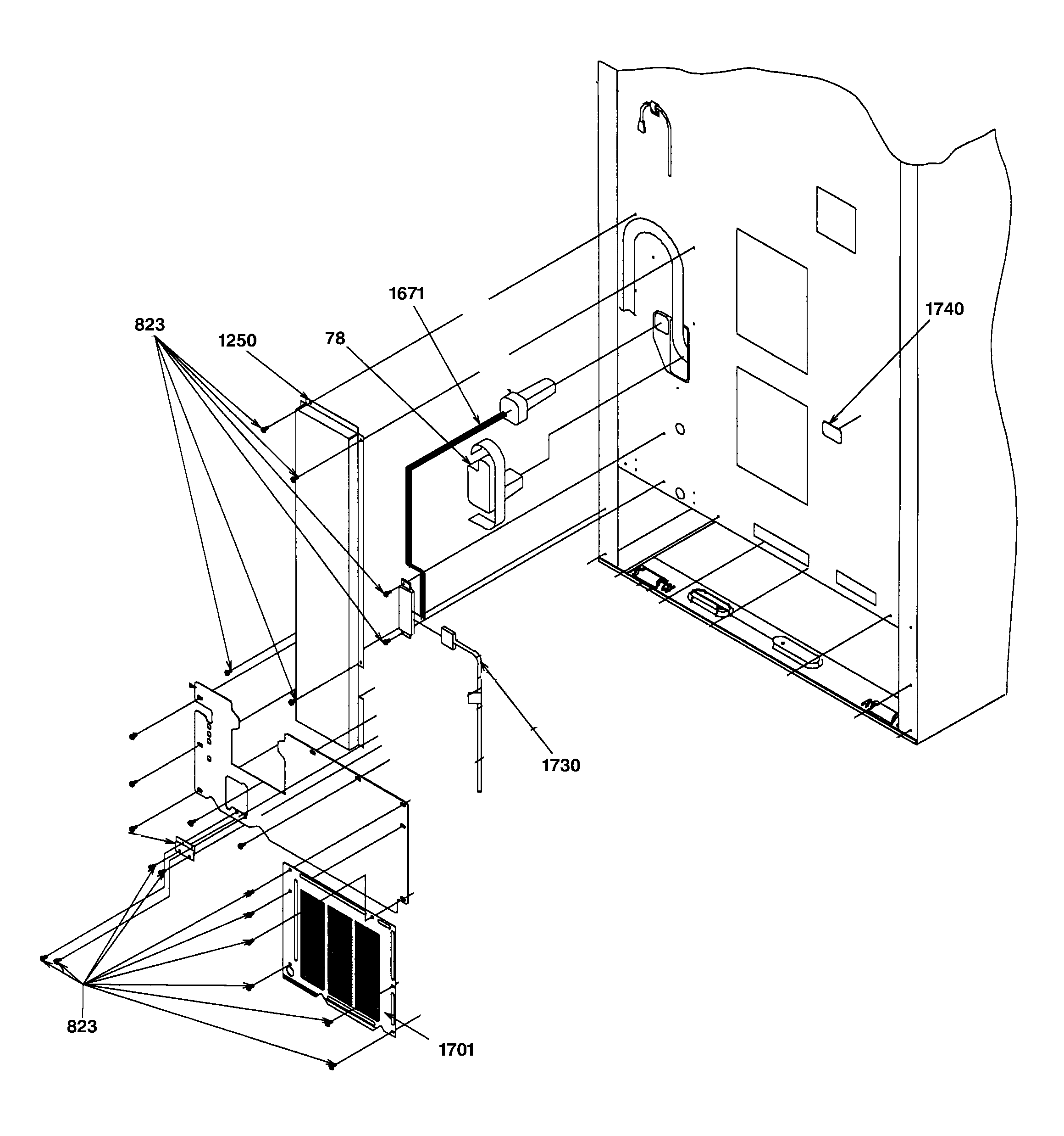 Cabinet back