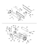 Backsplash, blower & motor assembly