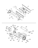 Backsplash, blower & motor assembly