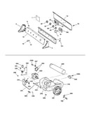 Backsplash, blower & motor assembly