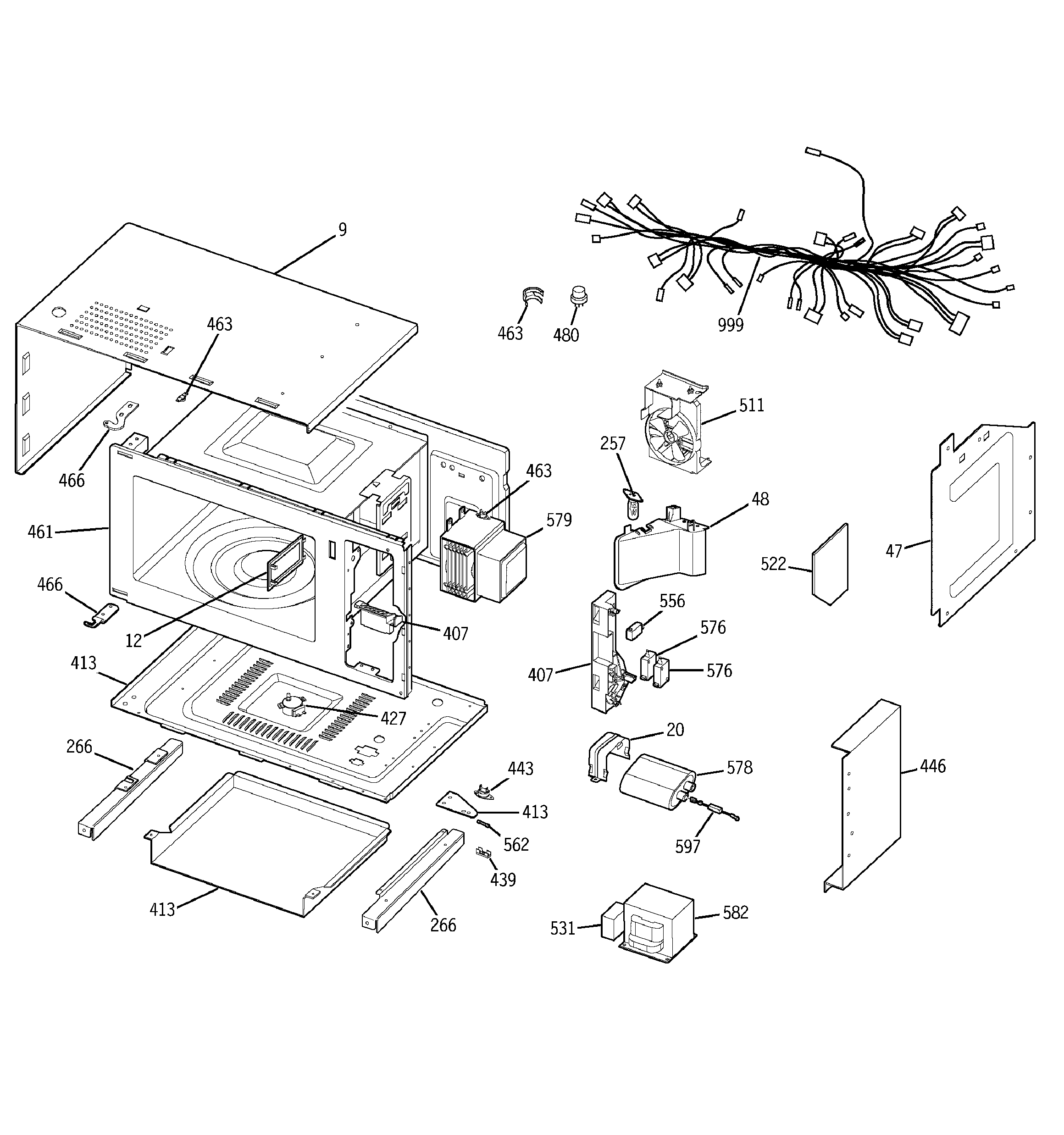 MICROWAVE BODY PARTS