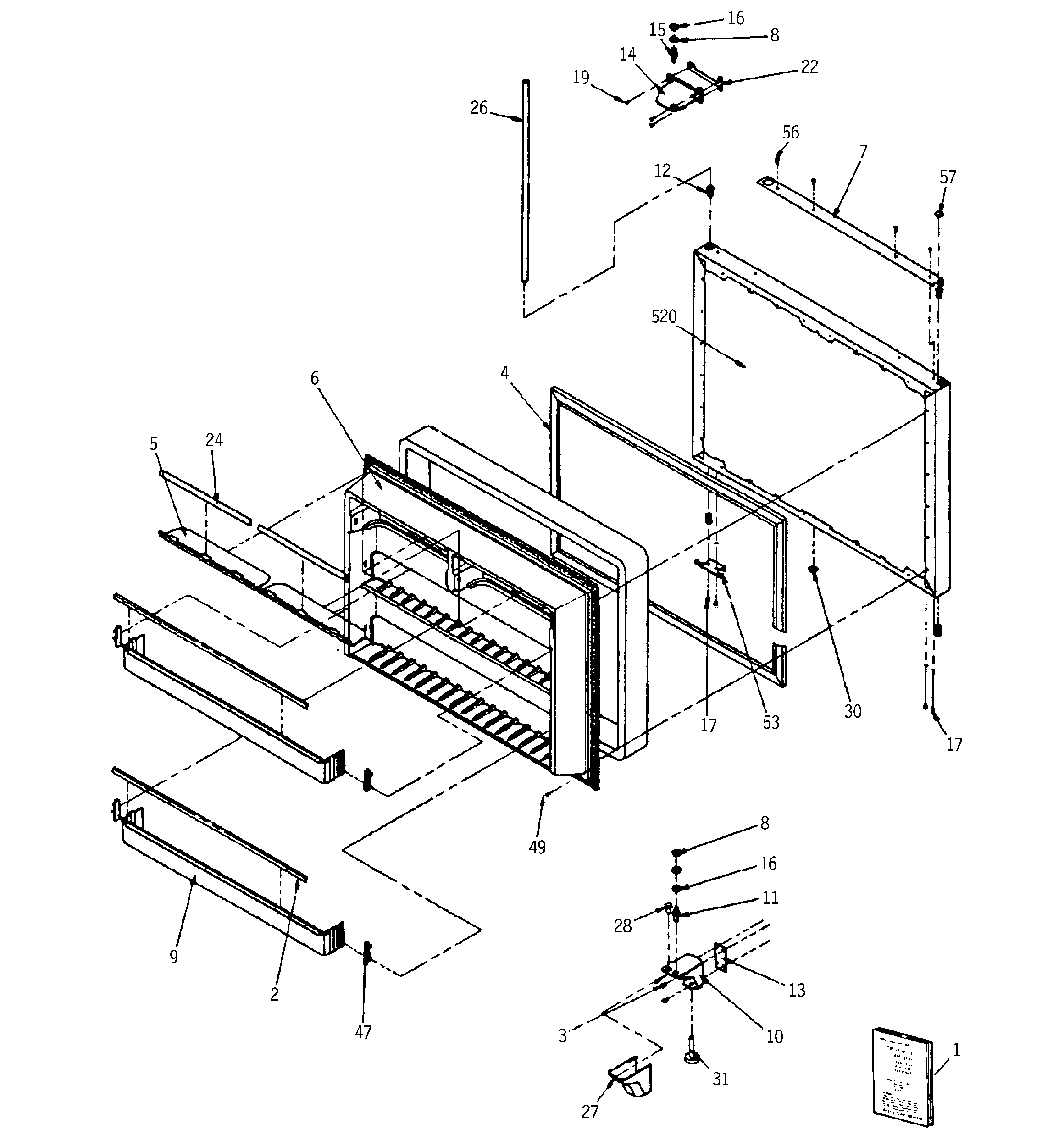 Freezer door
