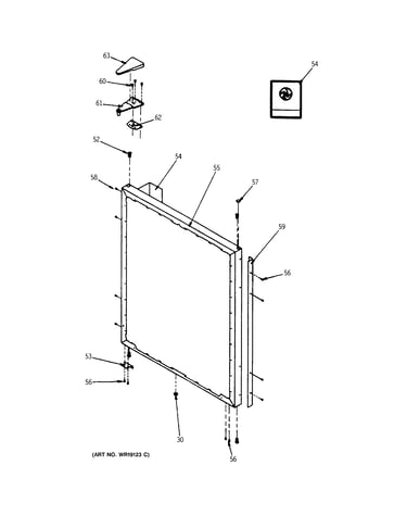 Refrigerator door (exterior)