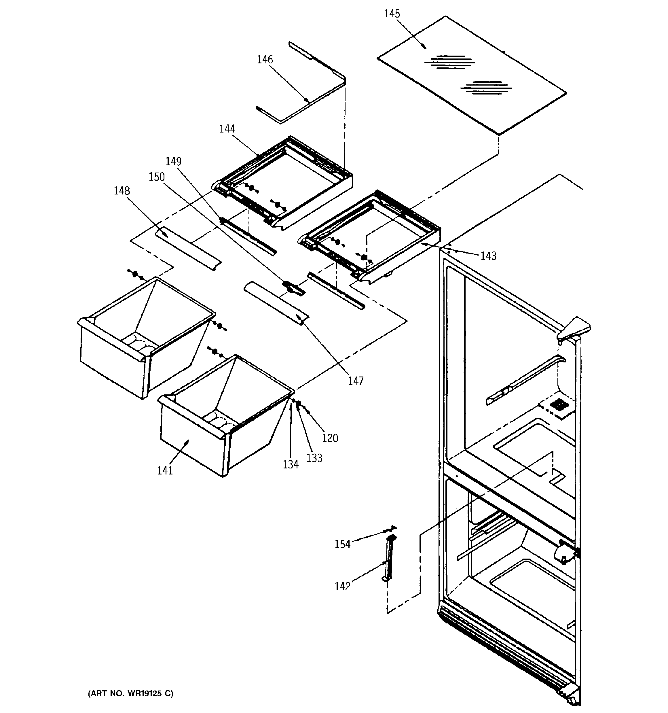 Cabinet shelving