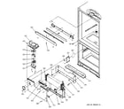 GE TCX22ZASBRWH evaporator area & divider block diagram