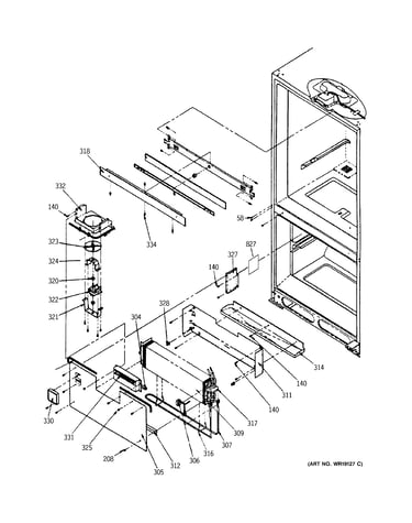 Evaporator area & divider block