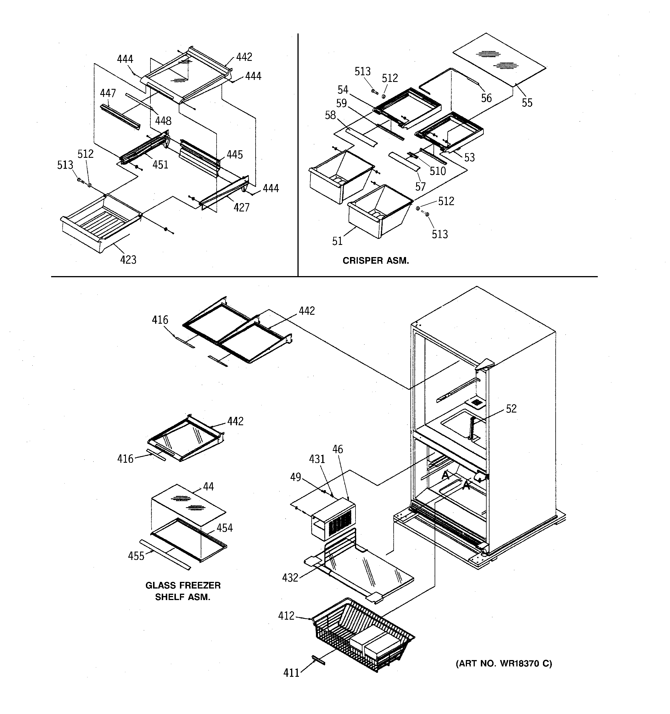 Shelving assemblies